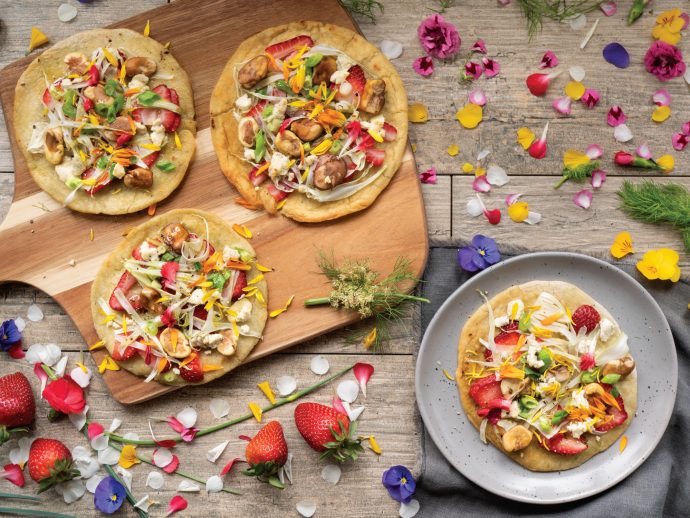 Cook with edible flowers